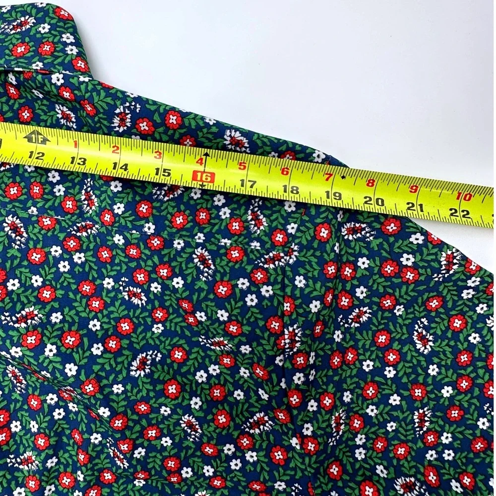 Mizzen+Main Leeward Mens XL Standard Fit Short Sleeve Floral Performance Shirt